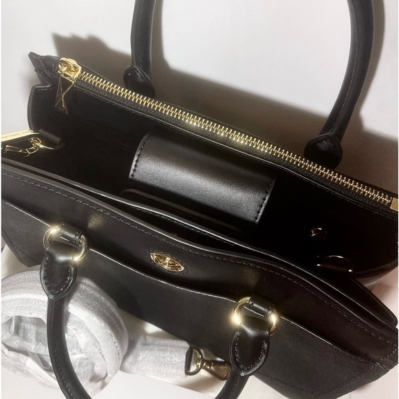 MICHAEL KORS Everly Black Medium Saffiano Leather Satchel. NWT - Picture 9 of 16